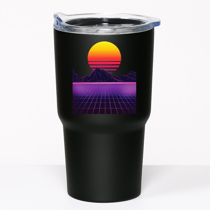 Outrun Synthwave Vaporwave Aesthetic 80s Retro Tumbler
