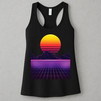 Outrun Synthwave Vaporwave Aesthetic 80s Retro Womens Tank Top