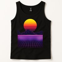 Outrun Synthwave Vaporwave Aesthetic 80s Retro Tank Top