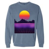 Outrun Synthwave Vaporwave Aesthetic 80s Retro Garment-Dyed Sweatshirt