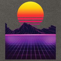 Outrun Synthwave Vaporwave Aesthetic 80s Retro Cotton Canvas Backpack