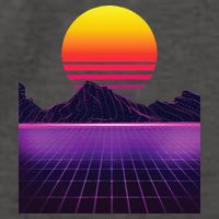 Outrun Synthwave Vaporwave Aesthetic 80s Retro Vector Backpack
