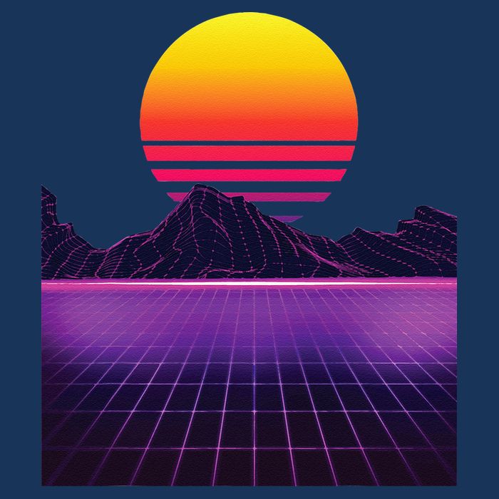 Outrun Synthwave Vaporwave Aesthetic 80s Retro Infant Baby Jersey Bodysuit