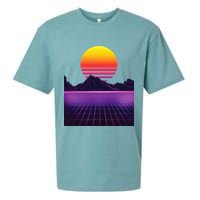 Outrun Synthwave Vaporwave Aesthetic 80s Retro Sueded Cloud Jersey T-Shirt