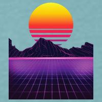 Outrun Synthwave Vaporwave Aesthetic 80s Retro Sueded Cloud Jersey T-Shirt