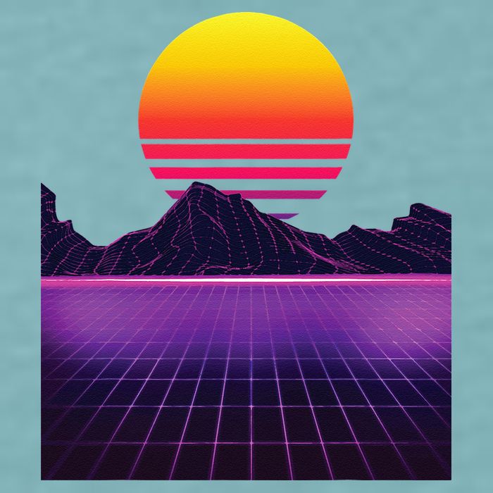 Outrun Synthwave Vaporwave Aesthetic 80s Retro Sueded Cloud Jersey T-Shirt