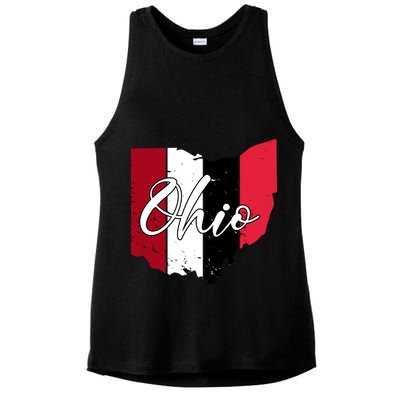 Ohio State Vintage Ladies PosiCharge Tri-Blend Wicking Tank