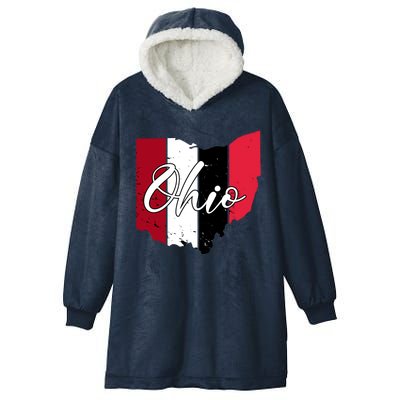 Ohio State Vintage Hooded Wearable Blanket