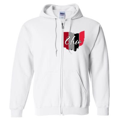 Ohio State Vintage Full Zip Hoodie