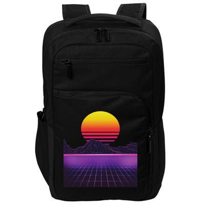 Outrun Synthwave Vaporwave Aesthetic 80's Retro Impact Tech Backpack
