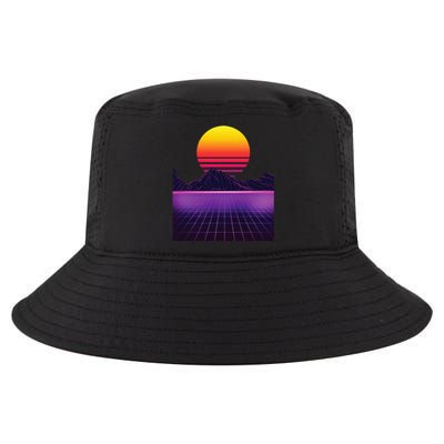 Outrun Synthwave Vaporwave Aesthetic 80s Retro Cool Comfort Performance Bucket Hat