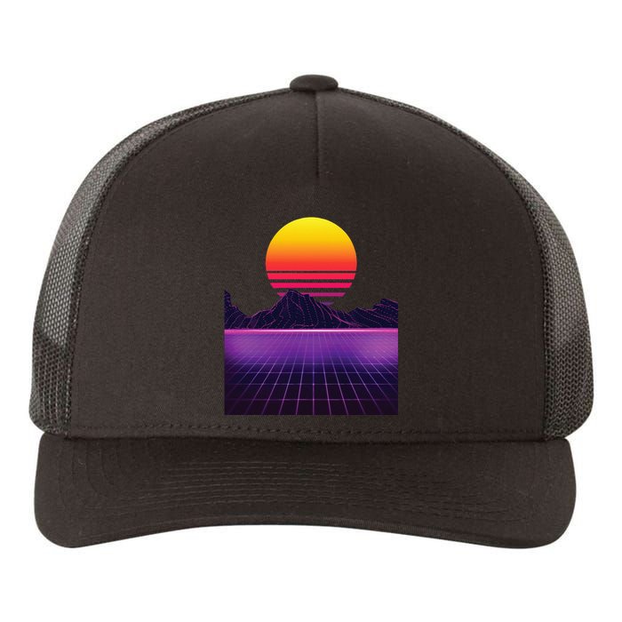 Outrun Synthwave Vaporwave Aesthetic 80s Retro Yupoong Adult 5-Panel Trucker Hat