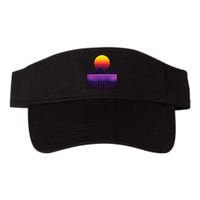 Outrun Synthwave Vaporwave Aesthetic 80s Retro Valucap Bio-Washed Visor