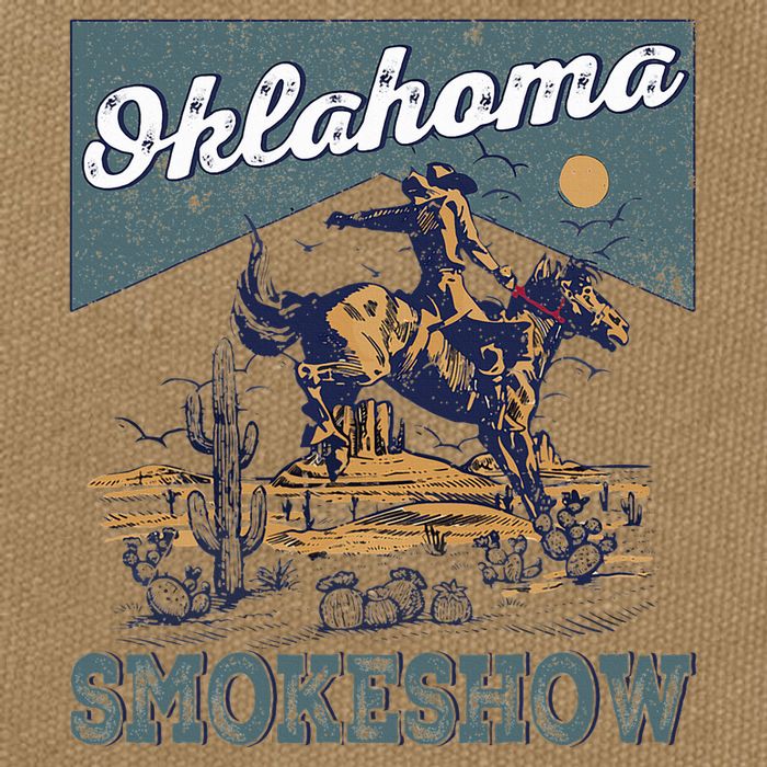 Oklahoma Smokeshow Western Oklahoma Smokeshow Rodeo Cotton Canvas Backpack