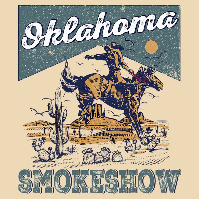 Oklahoma Smokeshow Western Oklahoma Smokeshow Rodeo Drawstring Bag