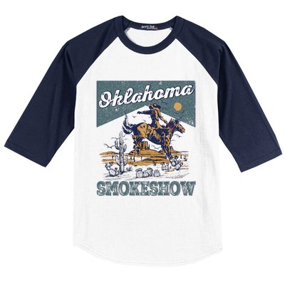 Oklahoma Smokeshow Western Oklahoma Smokeshow Rodeo Baseball Sleeve Shirt