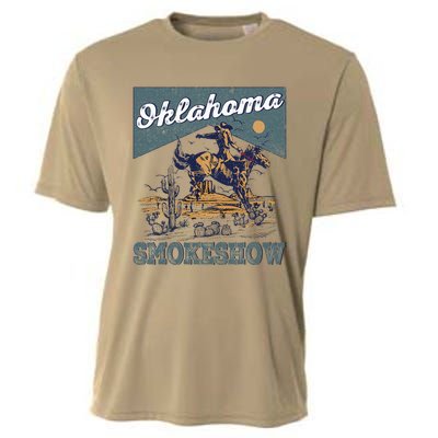 Oklahoma Smokeshow Western Oklahoma Smokeshow Rodeo Cooling Performance Crew T-Shirt