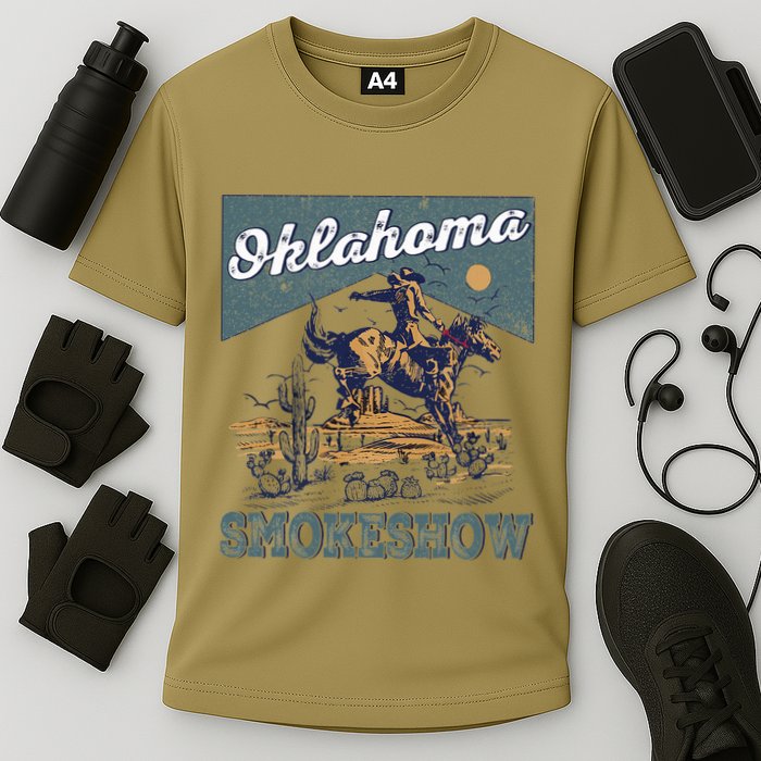 Oklahoma Smokeshow Western Oklahoma Smokeshow Rodeo Performance Shirt