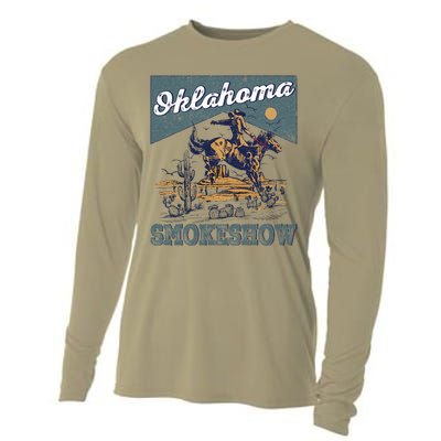 Oklahoma Smokeshow Western Oklahoma Smokeshow Rodeo Cooling Performance Long Sleeve Crew