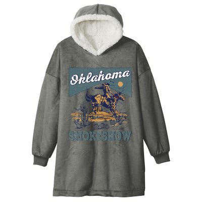 Oklahoma Smokeshow Western Oklahoma Smokeshow Rodeo Hooded Wearable Blanket