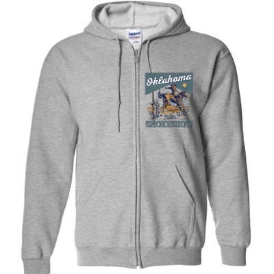 Oklahoma Smokeshow Western Oklahoma Smokeshow Rodeo Full Zip Hoodie