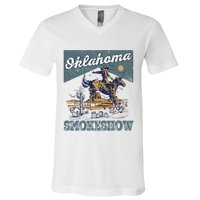 Oklahoma Smokeshow Western Oklahoma Smokeshow Rodeo V-Neck T-Shirt