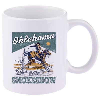 Oklahoma Smokeshow Western Oklahoma Smokeshow Rodeo 11oz C Handle Ceramic Mug
