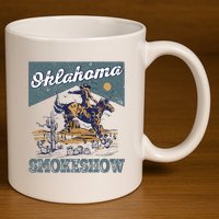 Oklahoma Smokeshow Western Oklahoma Smokeshow Rodeo 11oz C Handle Ceramic Mug