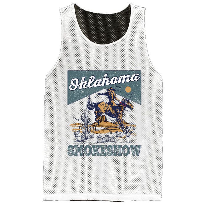 Oklahoma Smokeshow Western Oklahoma Smokeshow Rodeo Mesh Reversible Basketball Jersey Tank