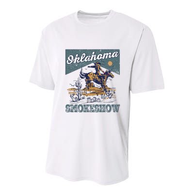 Oklahoma Smokeshow Western Oklahoma Smokeshow Rodeo Youth Performance Sprint T-Shirt