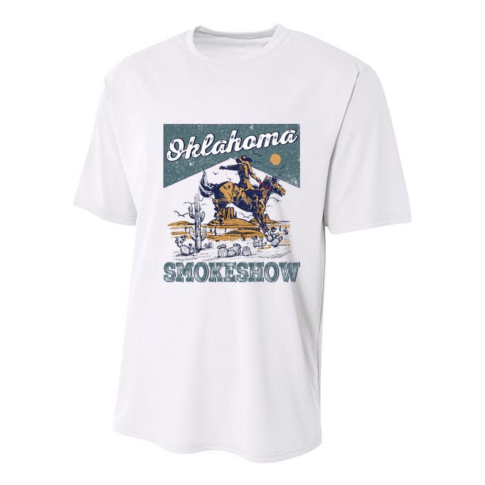 Oklahoma Smokeshow Western Oklahoma Smokeshow Rodeo Youth Performance Sprint T-Shirt