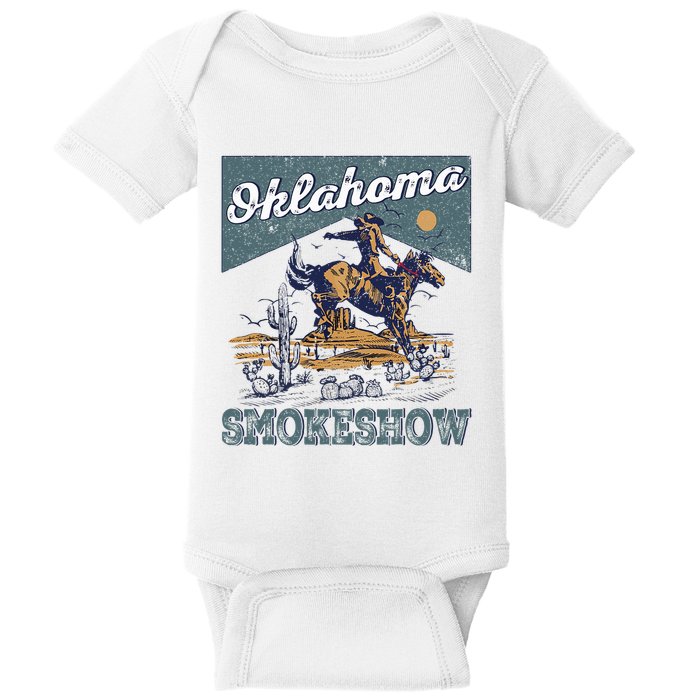 Oklahoma Smokeshow Western Oklahoma Smokeshow Rodeo Baby Bodysuit