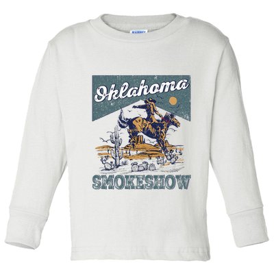 Oklahoma Smokeshow Western Oklahoma Smokeshow Rodeo Toddler Long Sleeve Shirt