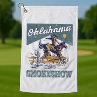 Oklahoma Smokeshow Western Oklahoma Smokeshow Rodeo Golf Towel