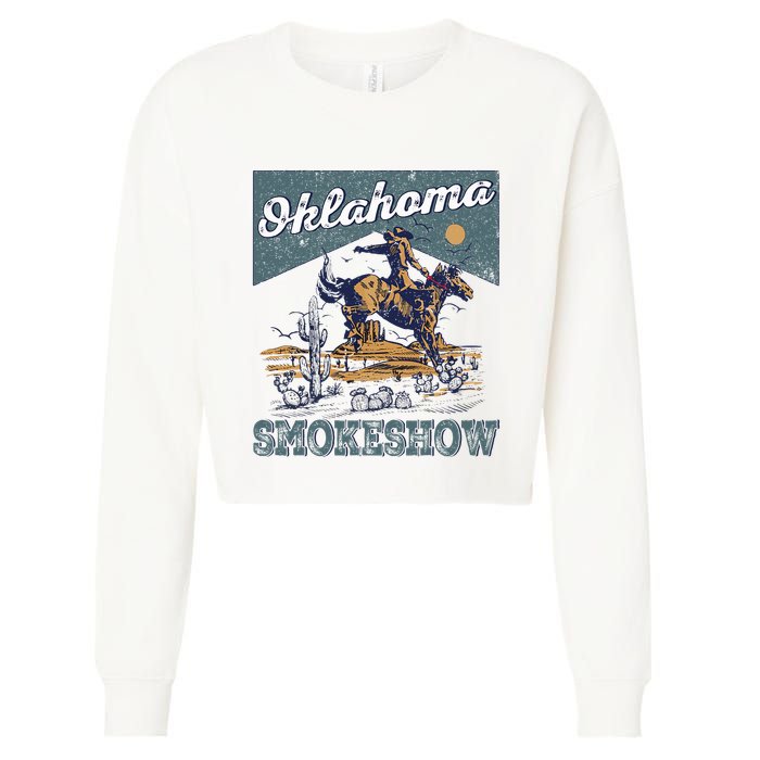 Oklahoma Smokeshow Western Oklahoma Smokeshow Rodeo Cropped Pullover Crew