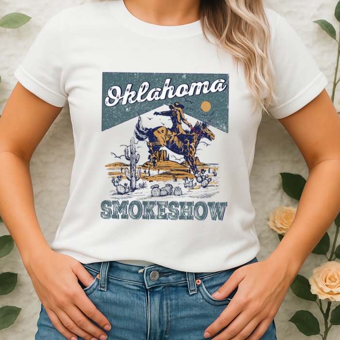 Oklahoma Smokeshow Western Oklahoma Smokeshow Rodeo Womens T-Shirt