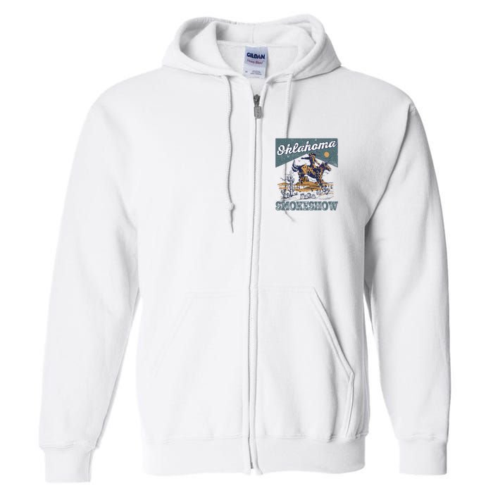 Oklahoma Smokeshow Western Oklahoma Smokeshow Rodeo Full Zip Hoodie