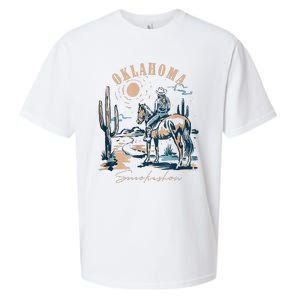 Oklahoma Smokeshow Western Oklahoma Smokeshow Cowboy Rodeo Sueded Cloud Jersey T-Shirt