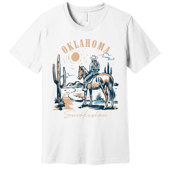 Oklahoma Smokeshow Western Oklahoma Smokeshow Cowboy Rodeo Premium T-Shirt