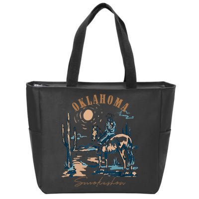 Oklahoma Smokeshow Western Oklahoma Smokeshow Rodeo Zip Tote Bag