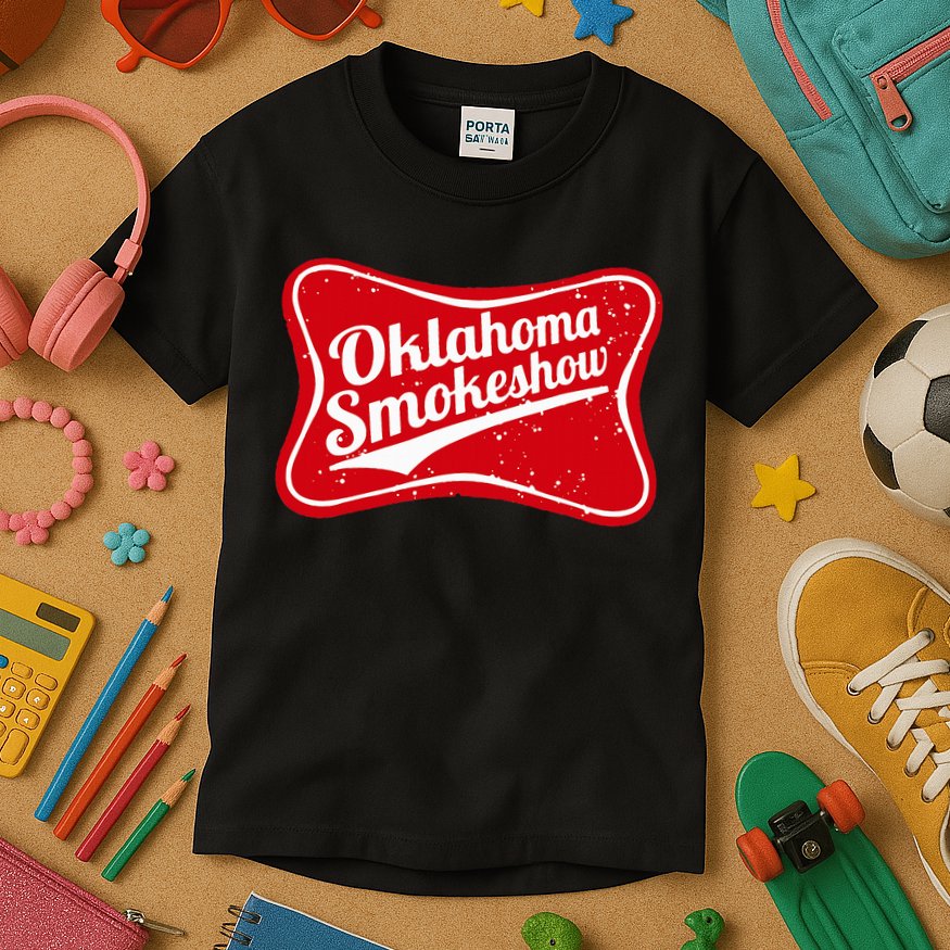 Oklahoma Smokeshow Western Country Music Kids T-Shirt