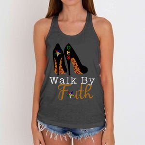 Oes Sisters Walk By Faith Order Of Eastern Star Women's Knotted Racerback Tank