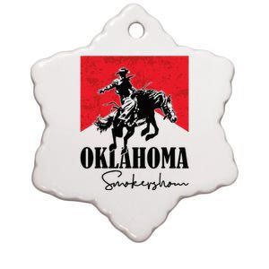 Oklahoma Smokeshow Western Country Ceramic Star Ornament