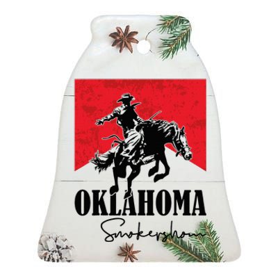 Oklahoma Smokeshow Western Country Ceramic Bell Ornament