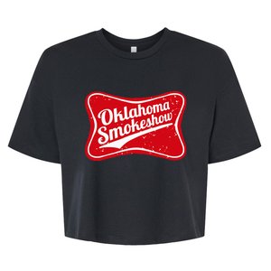 Oklahoma Smokeshow Western Country Music Cowboy Bella+Canvas Jersey Crop Tee