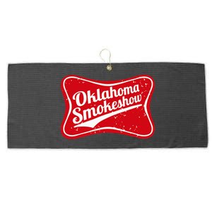 Oklahoma Smokeshow Western Country Music Cowboy Large Microfiber Waffle Golf Towel