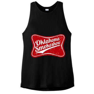 Oklahoma Smokeshow Western Country Music Cowboy Ladies PosiCharge Tri-Blend Wicking Tank