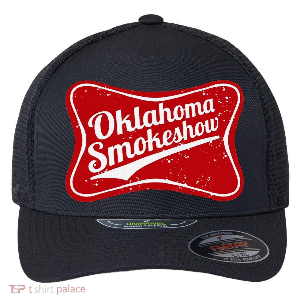 Oklahoma Smokeshow Western Country Music Cowboy Flexfit Unipanel Trucker Cap