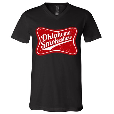 Oklahoma Smokeshow Western Country Music Cowboy V-Neck T-Shirt