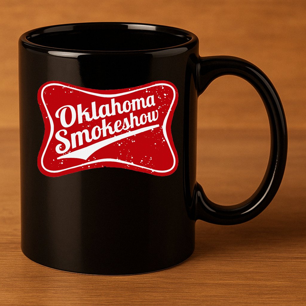 Oklahoma Smokeshow Western Country Music Cowboy 11oz C Handle Ceramic Mug